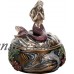 Ebros Gift Decorative Mermaid Rising Above Sea Collectible Jewelry Trinket Box Small 3.25" Height Figurine   